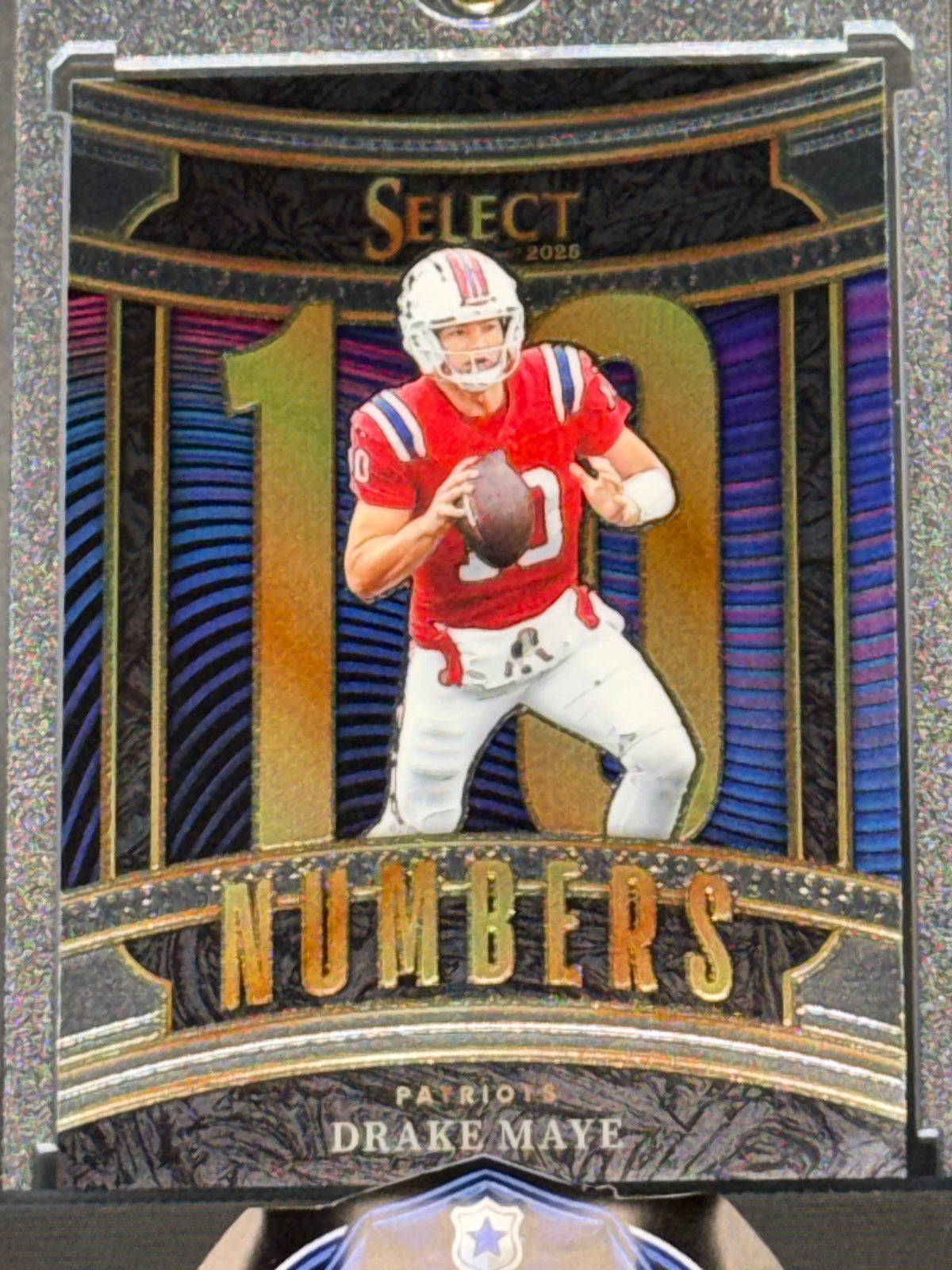 Panini 2025 Select Football Drake Maye Patriots Numbers Insert #15