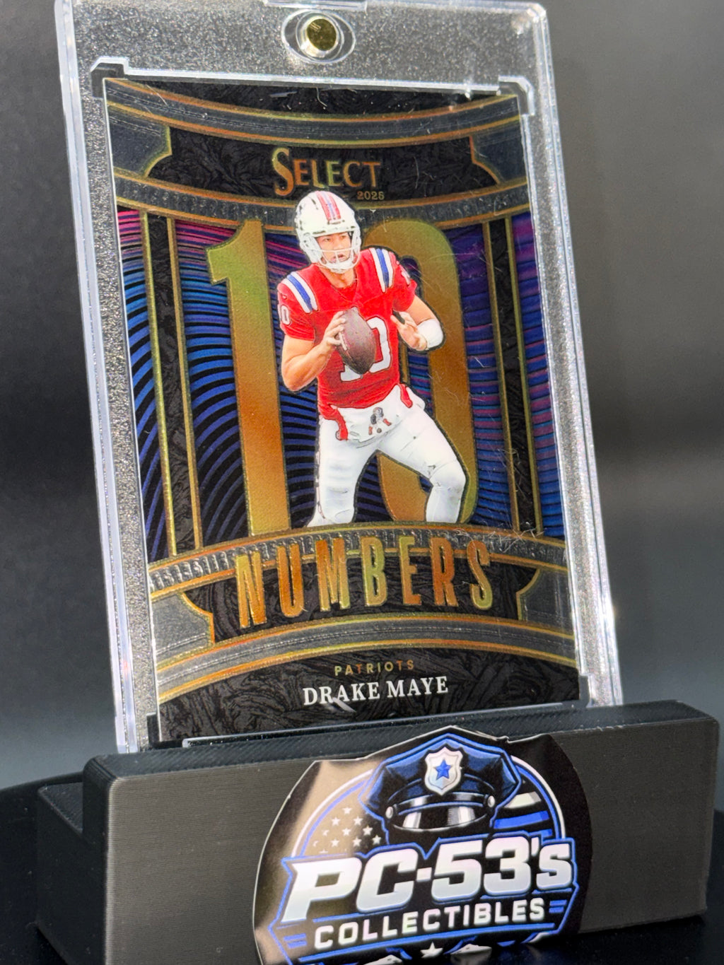 Panini 2025 Select Football Drake Maye Patriots Numbers Insert #15