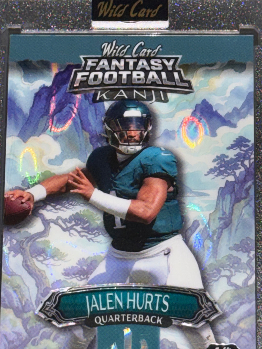 Wild Card 2026 Fantasy Football Kanji Lava Mountain Blue Jalen Hurts 1/4