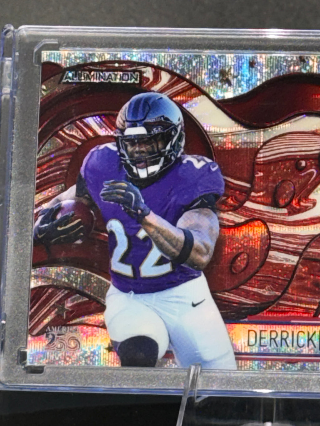 Wild Card 2026 Football Alumination Scotch Plaid Red Groovin’ Derrick Henry 3/4