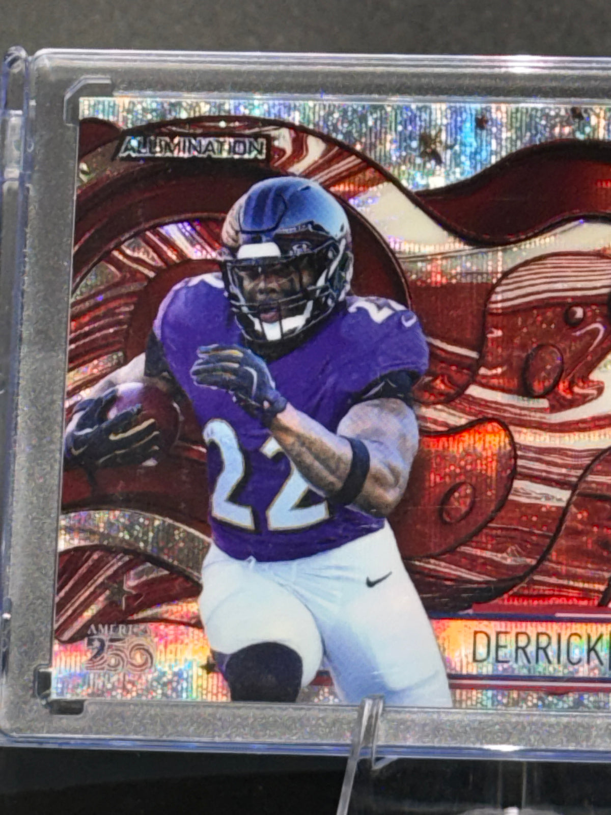Wild Card 2026 Football Alumination Scotch Plaid Red Groovin’ Derrick Henry 3/4