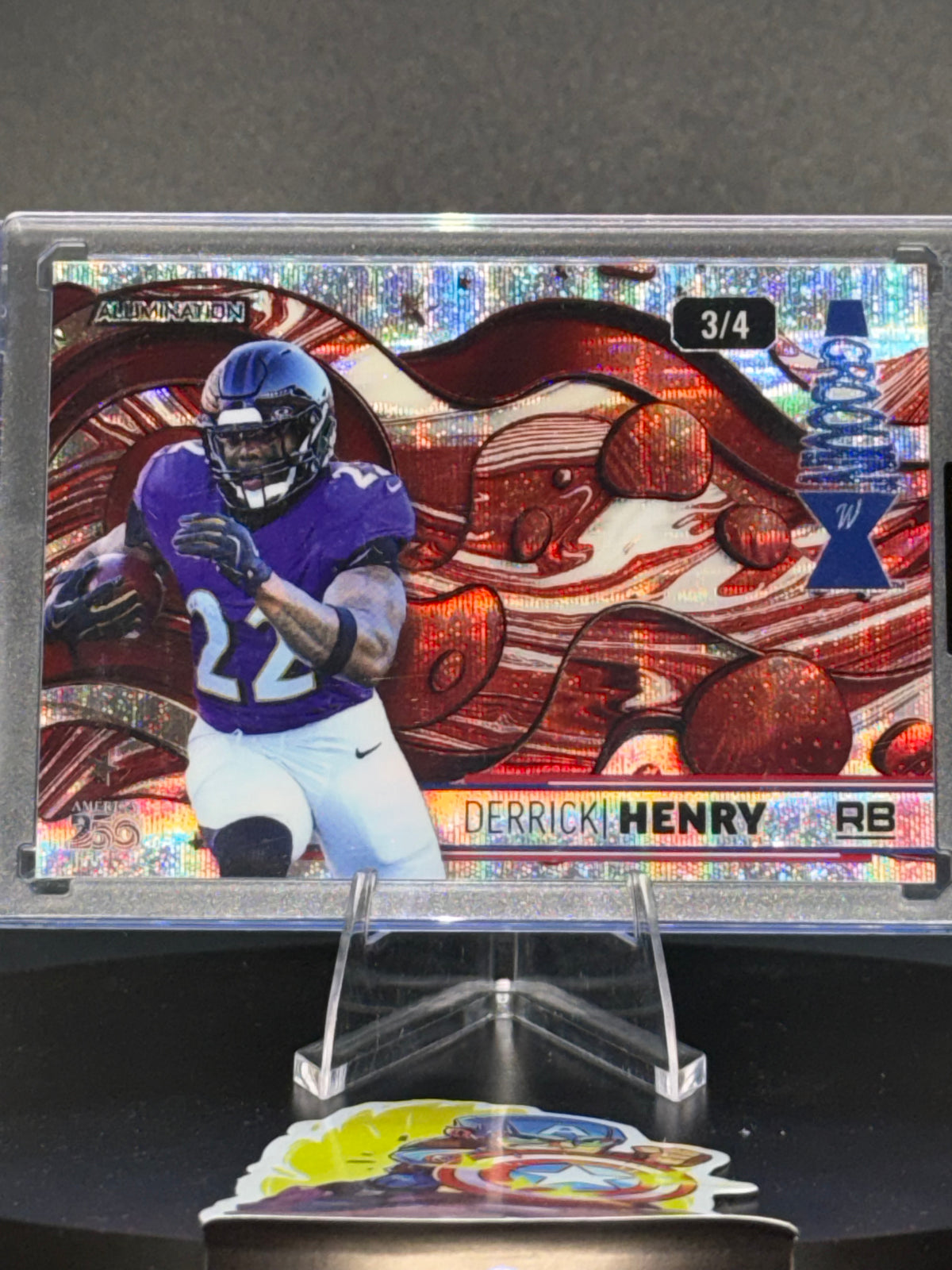 Wild Card 2026 Football Alumination Scotch Plaid Red Groovin’ Derrick Henry 3/4