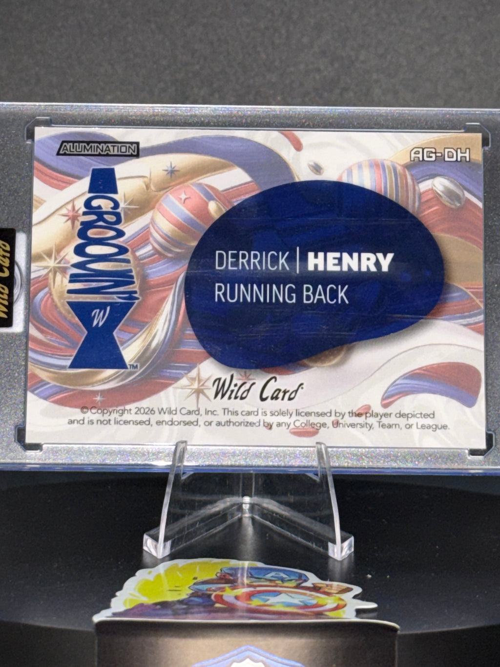 Wild Card 2026 Football Alumination Scotch Plaid Red Groovin’ Derrick Henry 3/4
