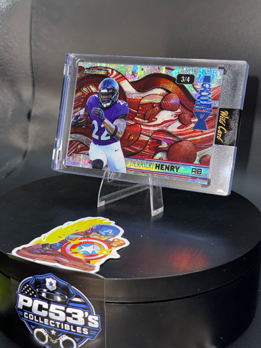 Wild Card 2026 Football Alumination Scotch Plaid Red Groovin’ Derrick Henry 3/4