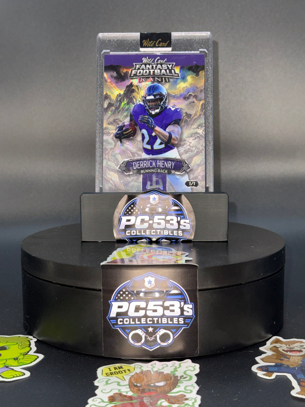 Wild Card 2026 Fantasy Football Kanji Lava Mountain Black Derrick Henry 1/1