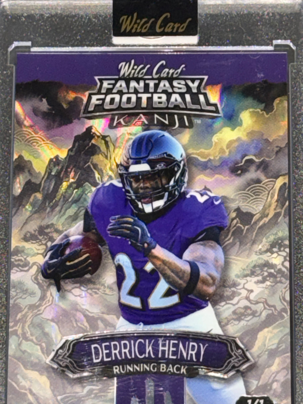 Wild Card 2026 Fantasy Football Kanji Lava Mountain Black Derrick Henry 1/1