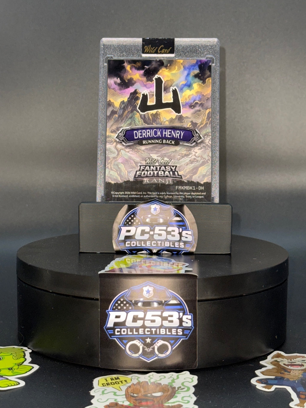 Wild Card 2026 Fantasy Football Kanji Lava Mountain Black Derrick Henry 1/1