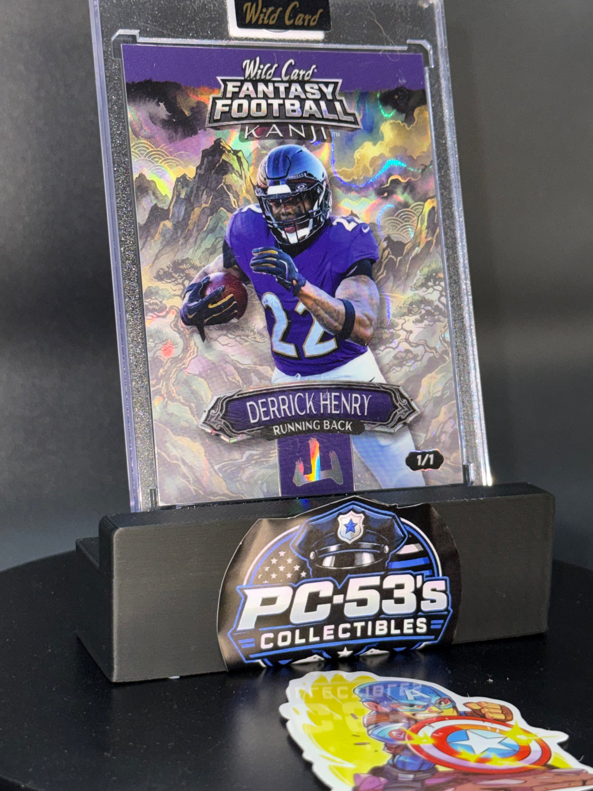 Wild Card 2026 Fantasy Football Kanji Lava Mountain Black Derrick Henry 1/1