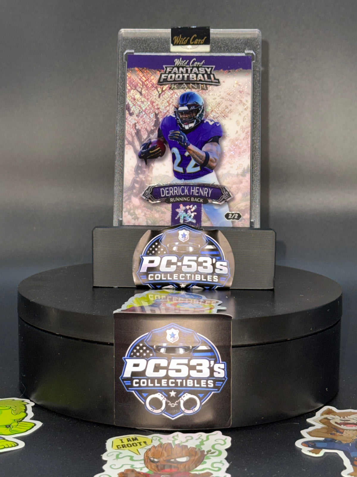 Wild Card 2026 Fantasy Football Kanji Crosshatch Cherry White Derrick Henry 2/2