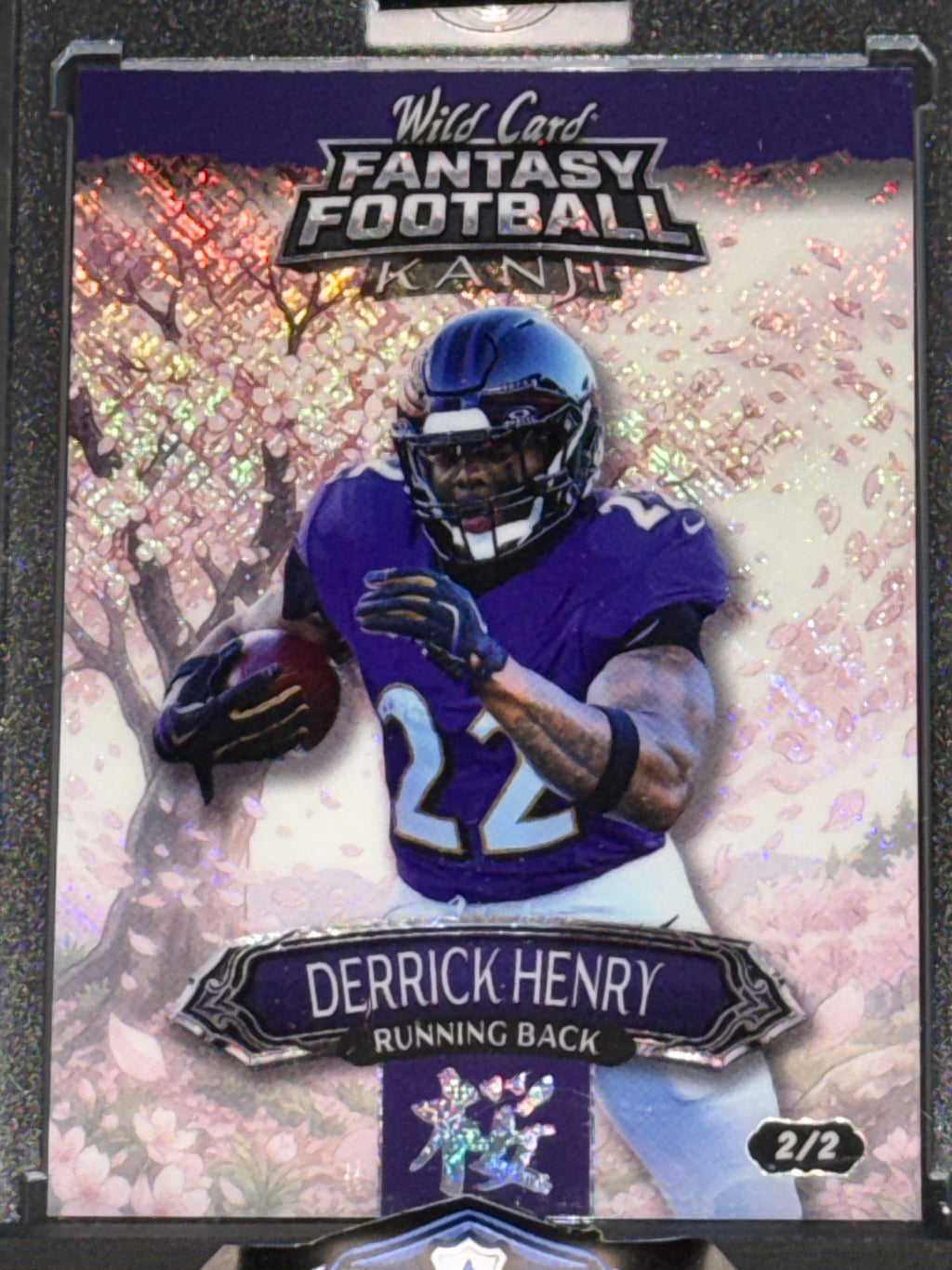 Wild Card 2026 Fantasy Football Kanji Crosshatch Cherry White Derrick Henry 2/2