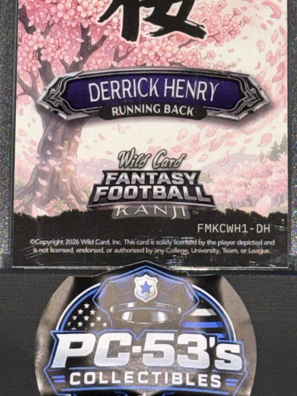 Wild Card 2026 Fantasy Football Kanji Crosshatch Cherry White Derrick Henry 2/2