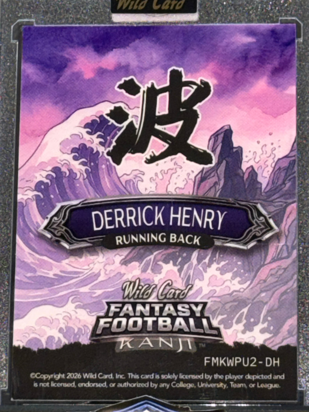 Wild Card 2026 Fantasy Football Kanji Prism Wave Purple Derrick Henry 1/5