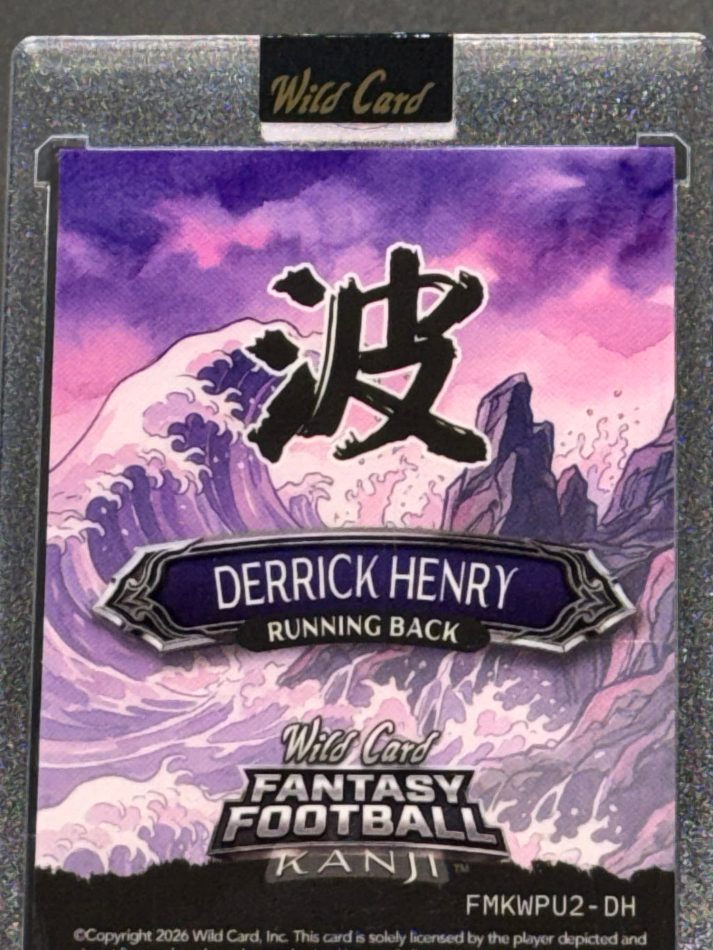 Wild Card 2026 Fantasy Football Kanji Prism Wave Purple Derrick Henry 1/5