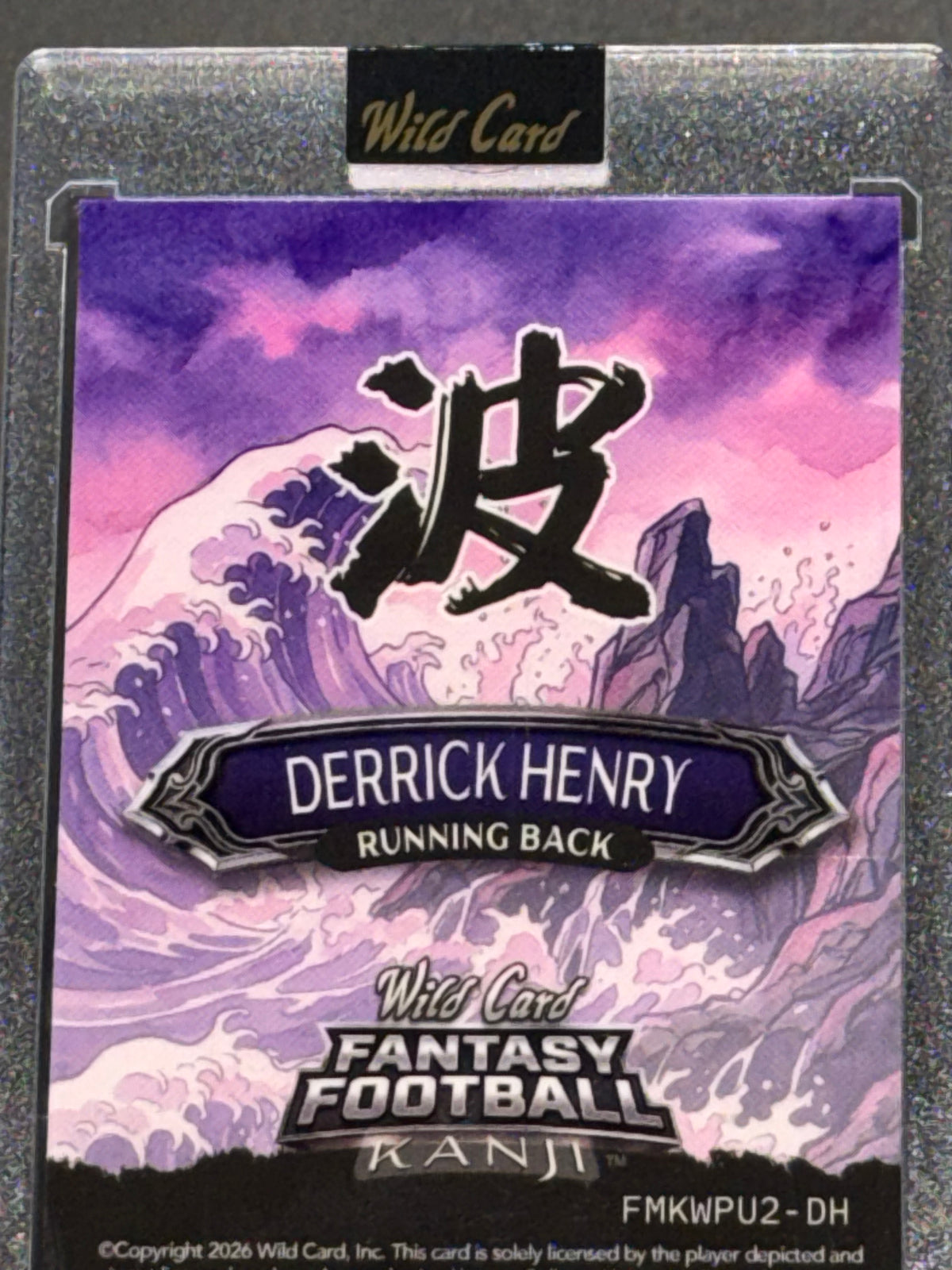 Wild Card 2026 Fantasy Football Kanji Prism Wave Purple Derrick Henry 1/5