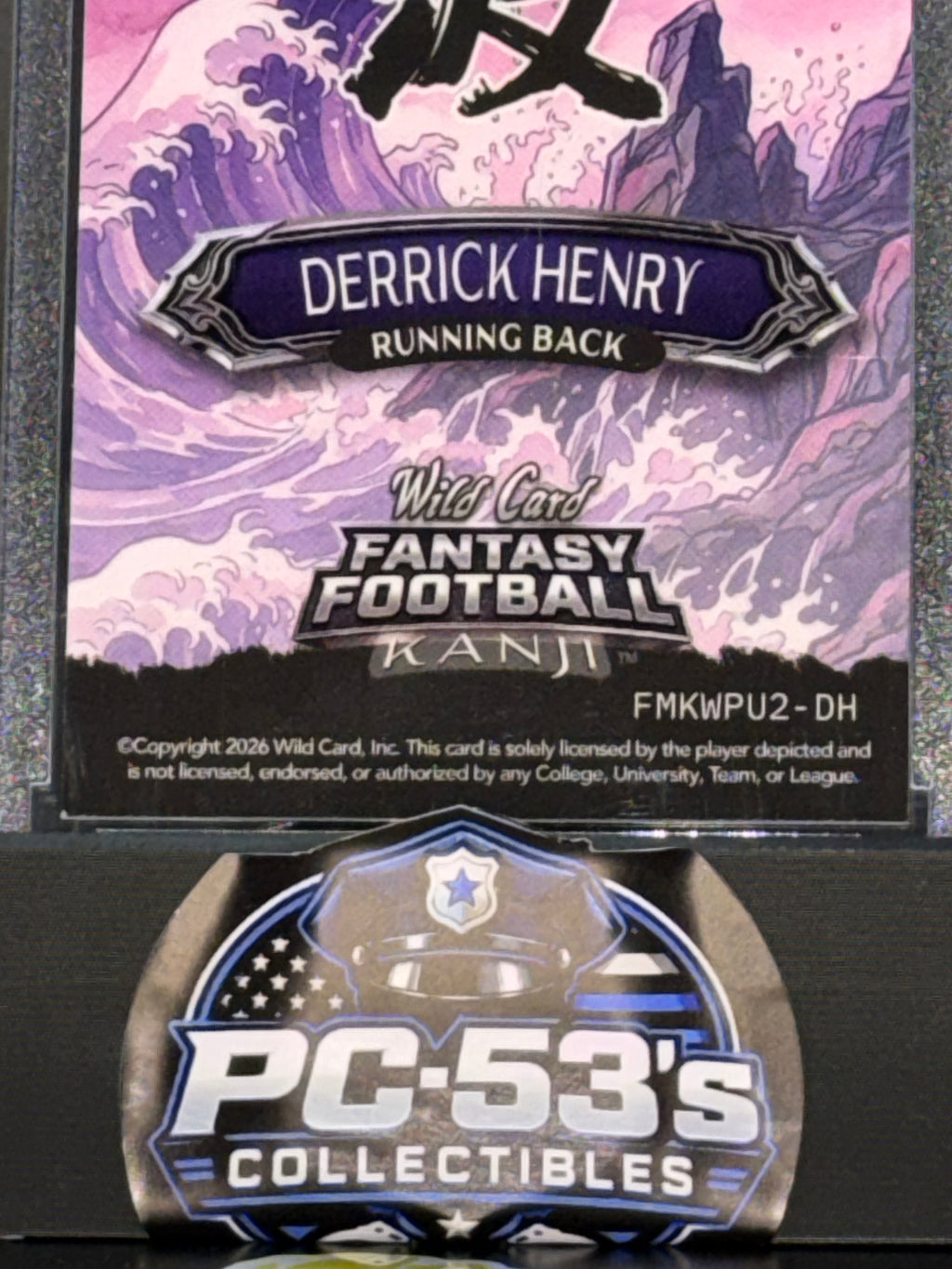 Wild Card 2026 Fantasy Football Kanji Prism Wave Purple Derrick Henry 1/5