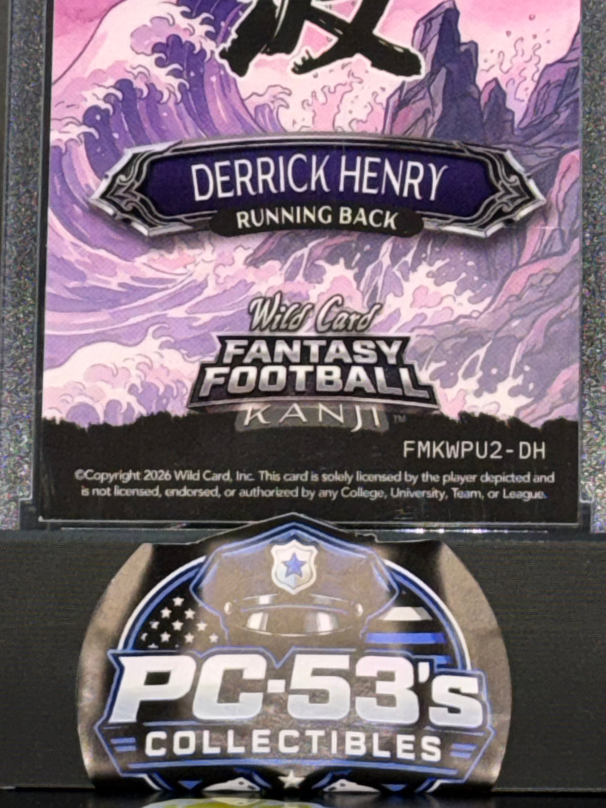 Wild Card 2026 Fantasy Football Kanji Prism Wave Purple Derrick Henry 1/5