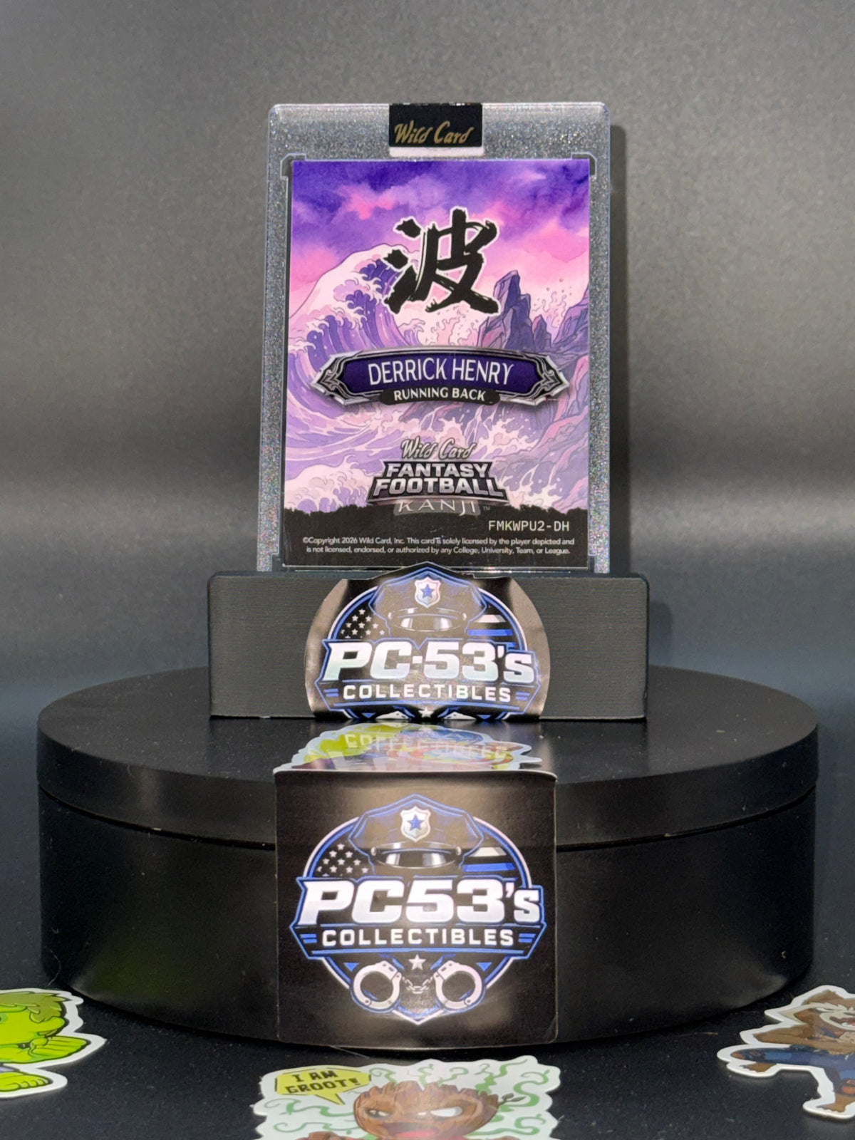 Wild Card 2026 Fantasy Football Kanji Prism Wave Purple Derrick Henry 1/5
