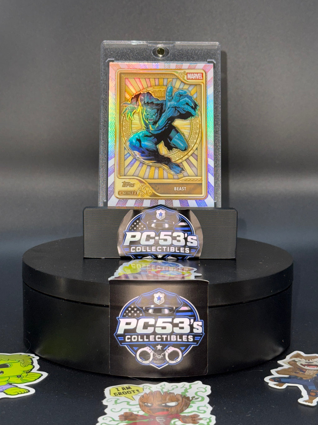 Topps 2026 Mint Marvel Beast Gold Rainbow Refractor Card #81