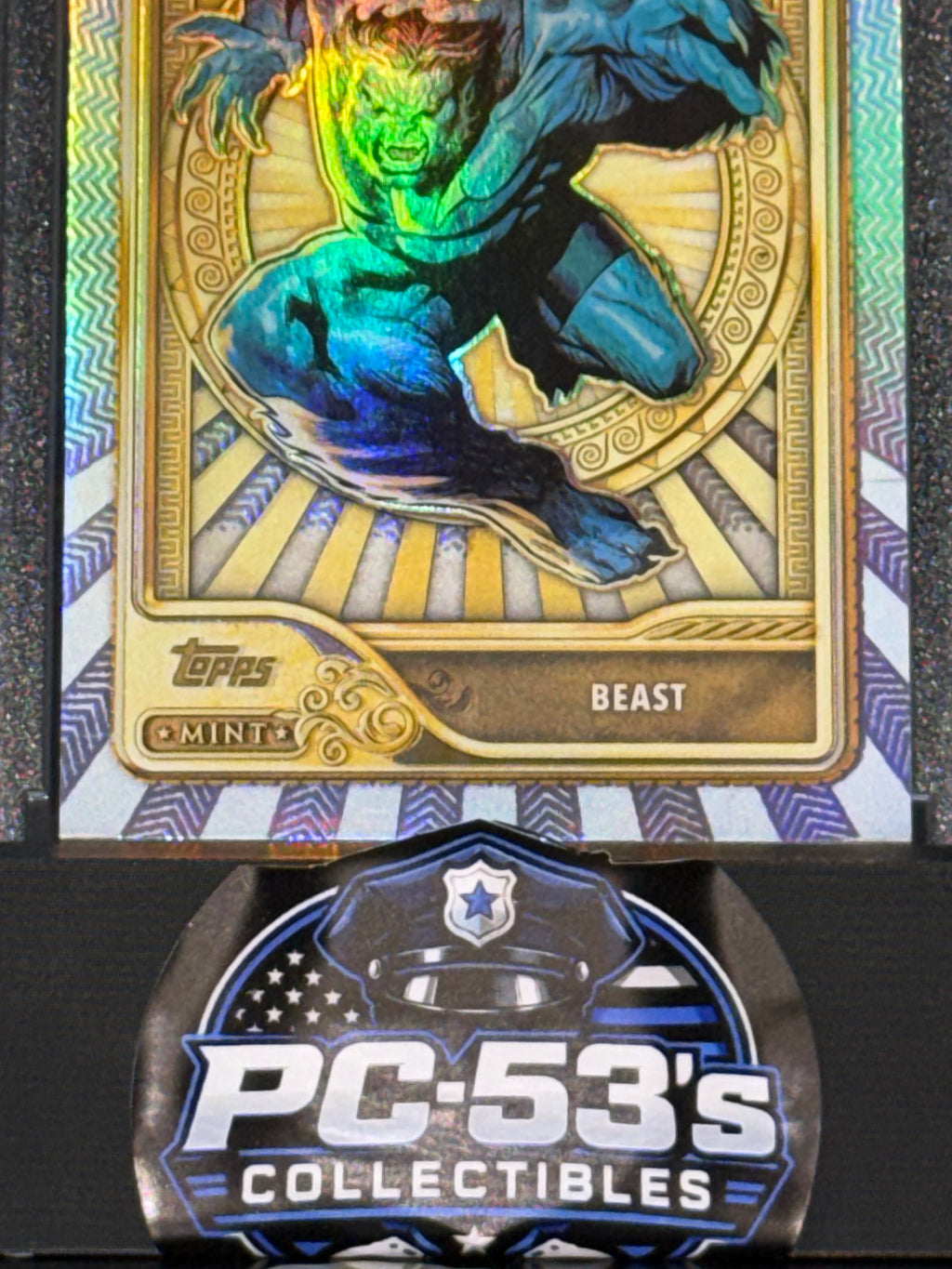 Topps 2026 Mint Marvel Beast Gold Rainbow Refractor Card #81