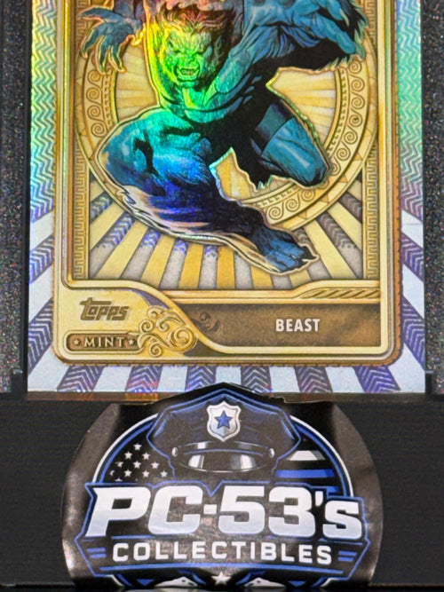 Topps 2026 Mint Marvel Beast Gold Rainbow Refractor Card #81