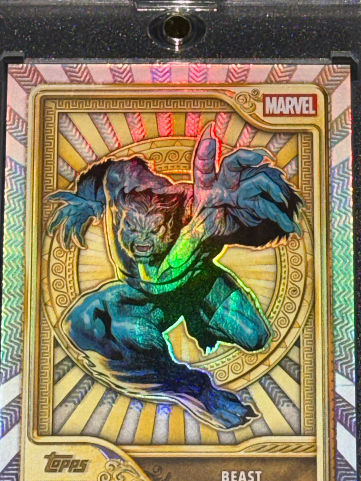 Topps 2026 Mint Marvel Beast Gold Rainbow Refractor Card #81