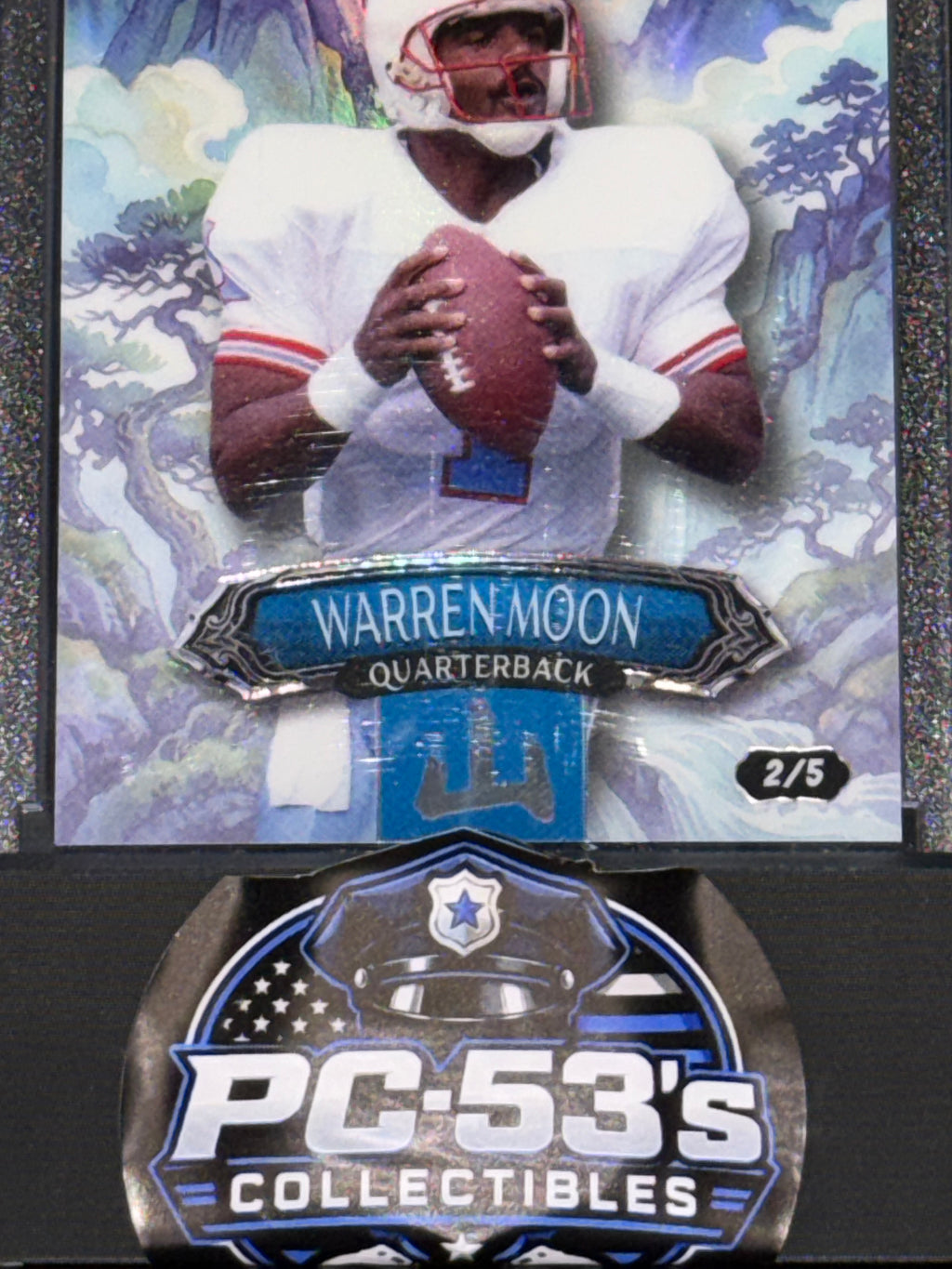 Wild Card 2026 Fantasy Football Kanji Rainbow Mountain Blue Warren Moon 2/5
