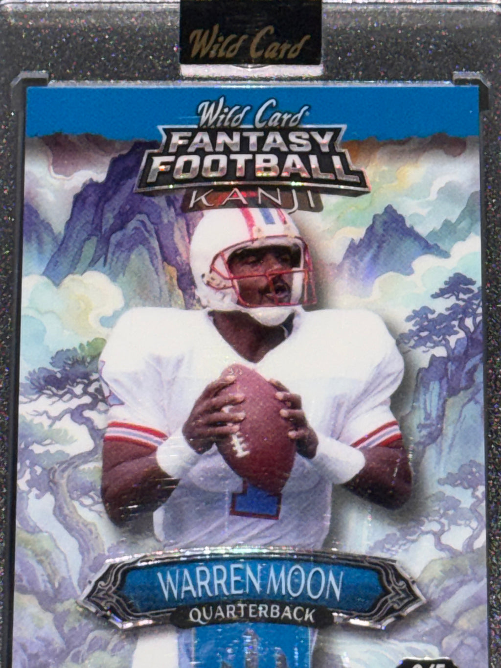 Wild Card 2026 Fantasy Football Kanji Rainbow Mountain Blue Warren Moon 2/5