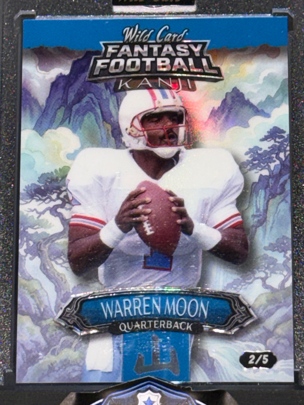 Wild Card 2026 Fantasy Football Kanji Rainbow Mountain Blue Warren Moon 2/5