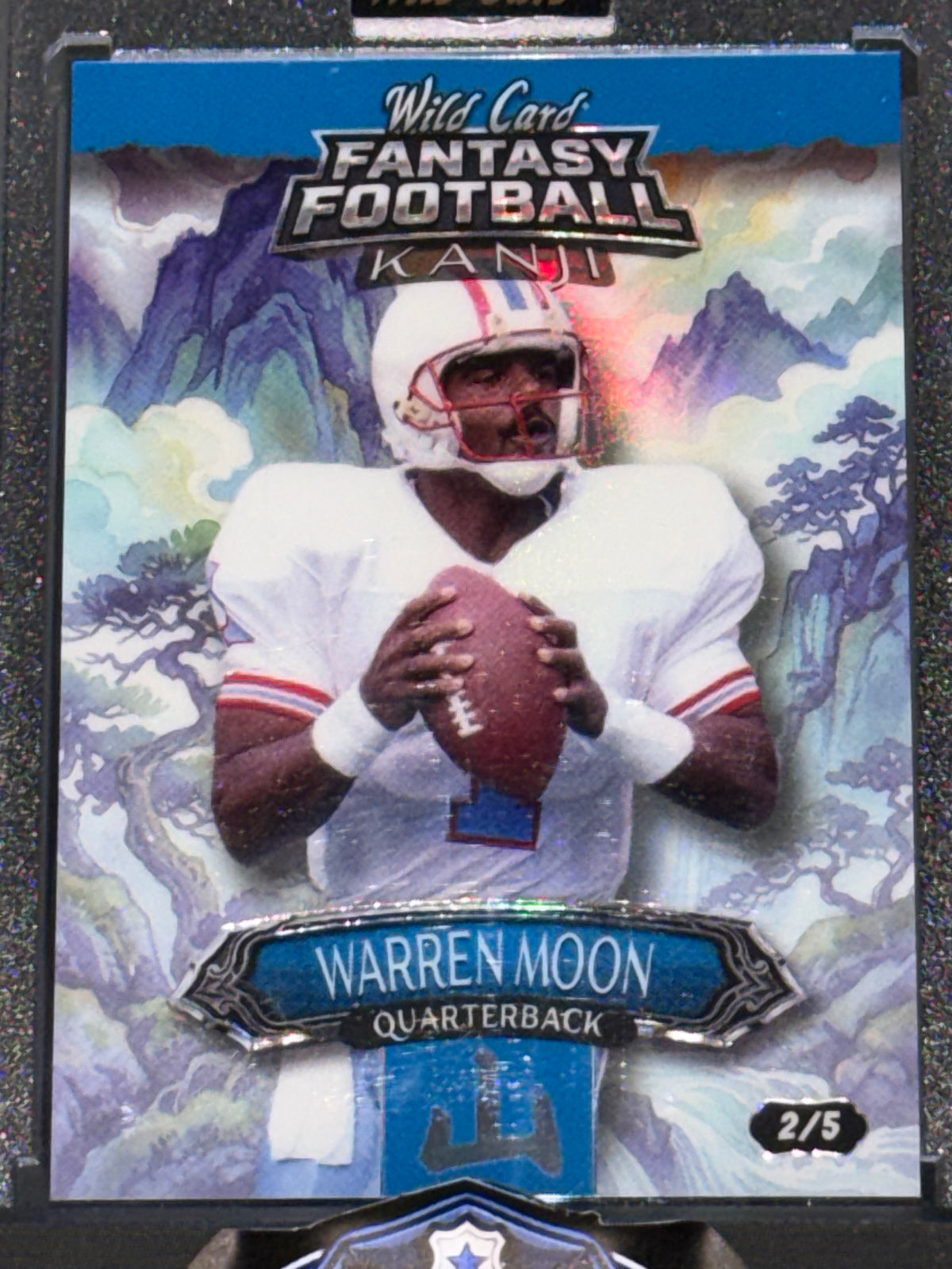 Wild Card 2026 Fantasy Football Kanji Rainbow Mountain Blue Warren Moon 2/5