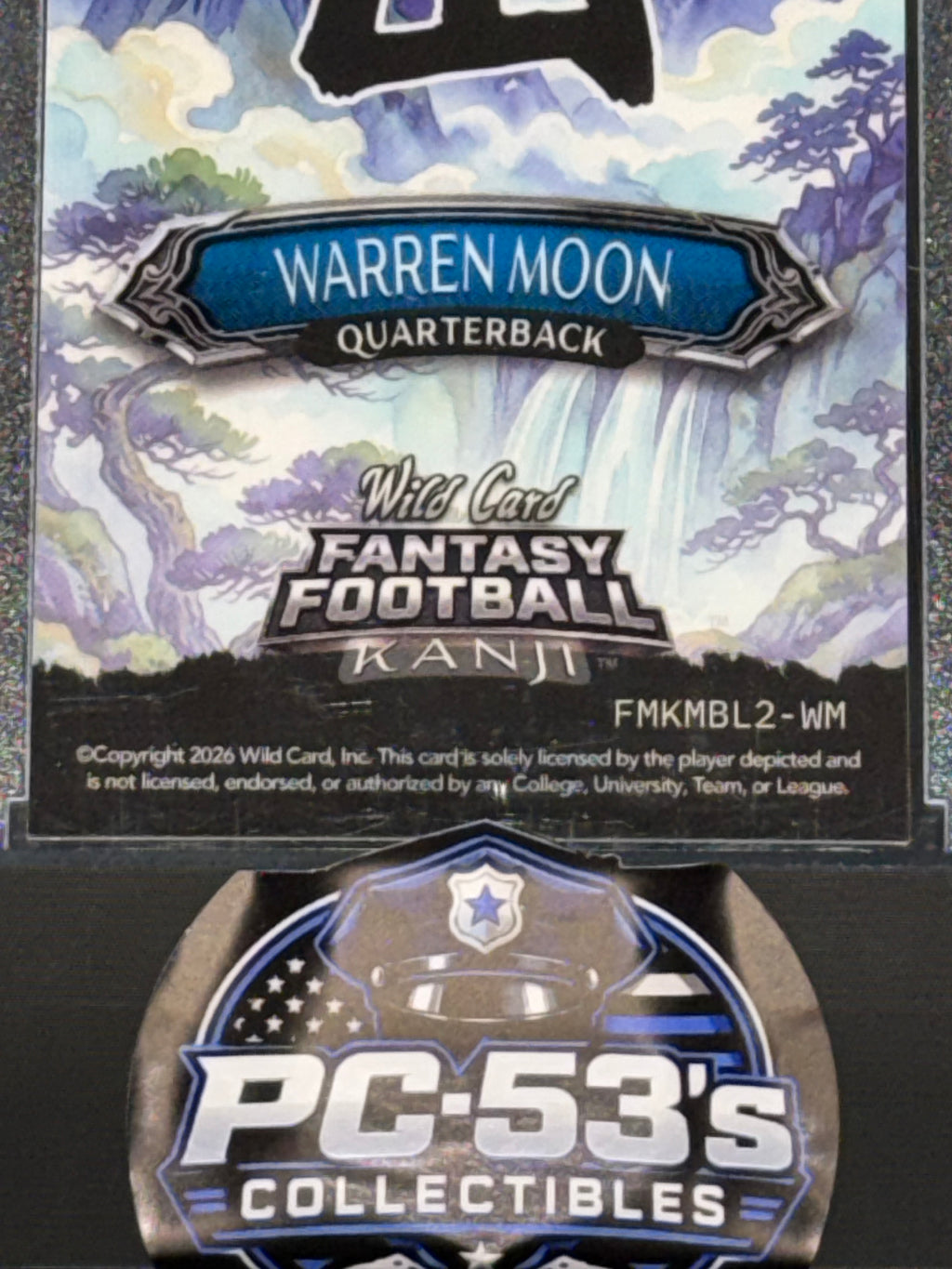 Wild Card 2026 Fantasy Football Kanji Rainbow Mountain Blue Warren Moon 2/5
