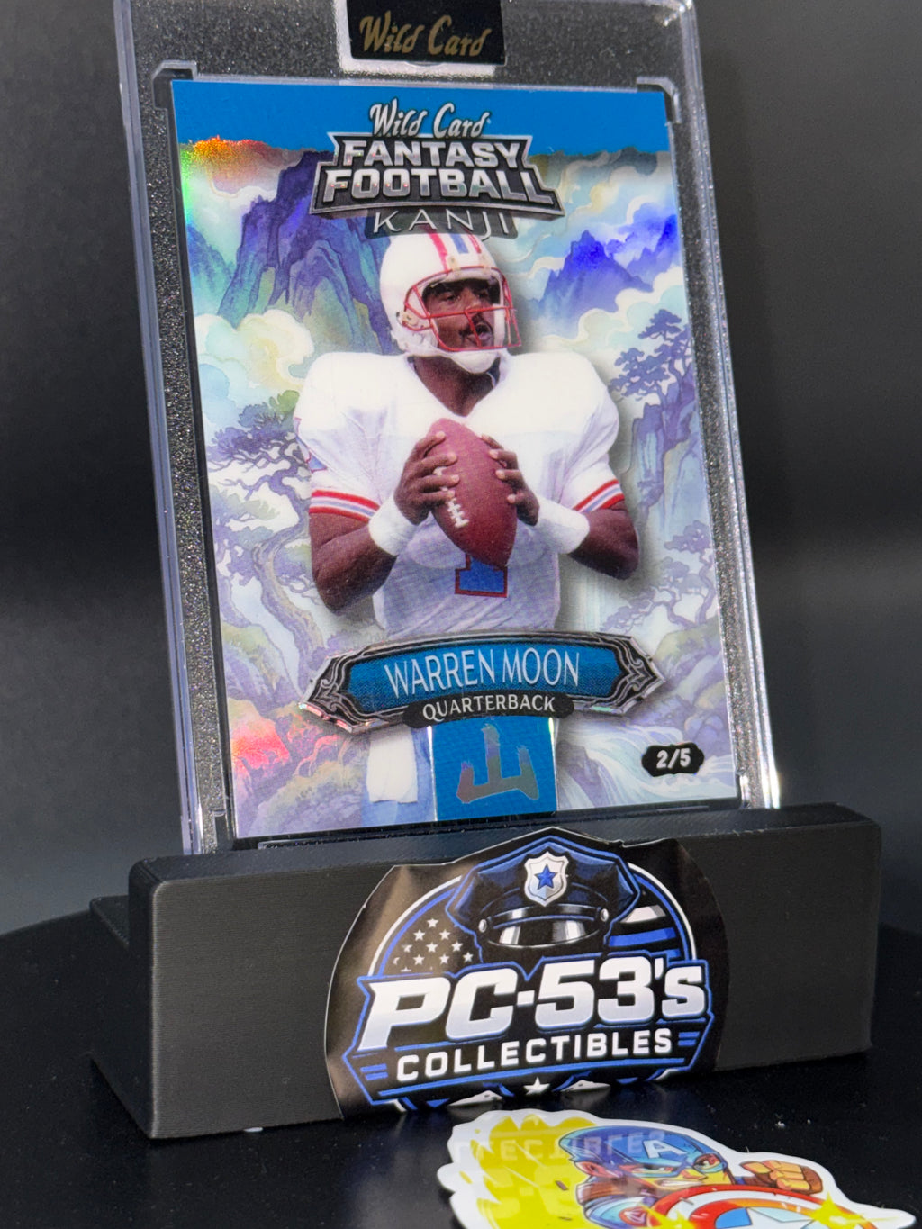 Wild Card 2026 Fantasy Football Kanji Rainbow Mountain Blue Warren Moon 2/5