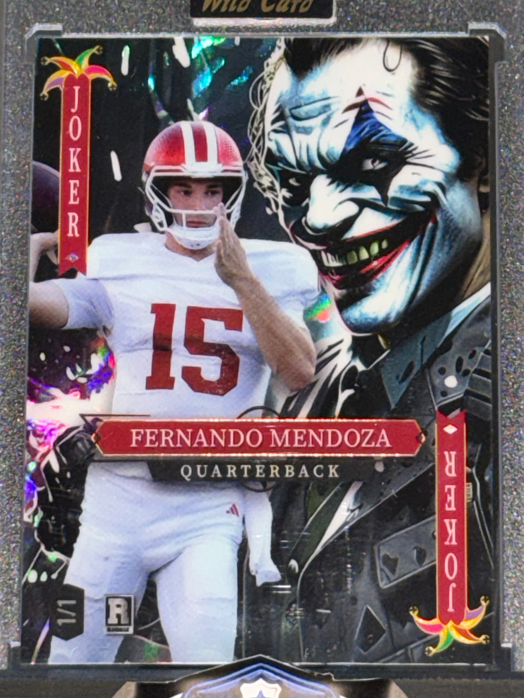 Wild Card 2025 Jokers Wild Crystal Holo Fernando Mendoza 1/1