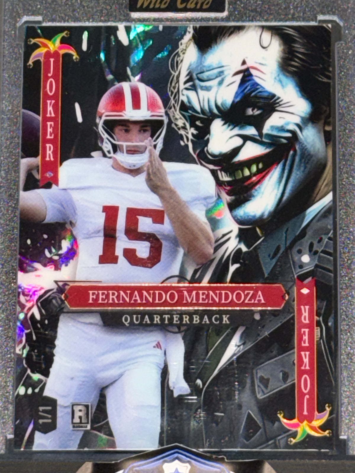 Wild Card 2025 Jokers Wild Crystal Holo Fernando Mendoza 1/1