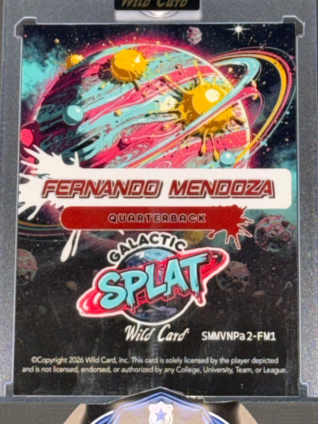 Wild Card 2026 Galactic Splat Kaleidoscope Fernando Mendoza 1/1