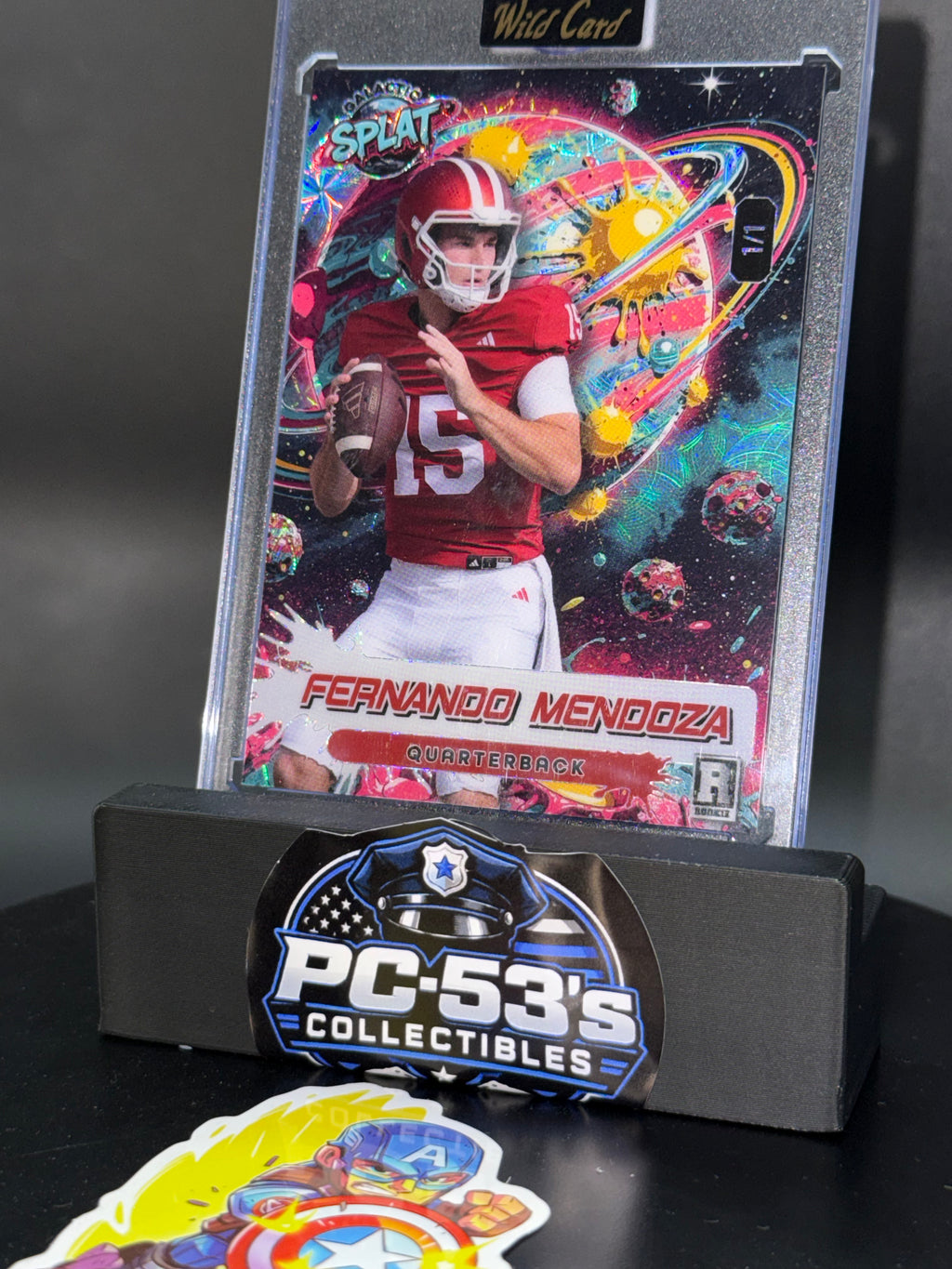 Wild Card 2026 Galactic Splat Kaleidoscope Fernando Mendoza 1/1