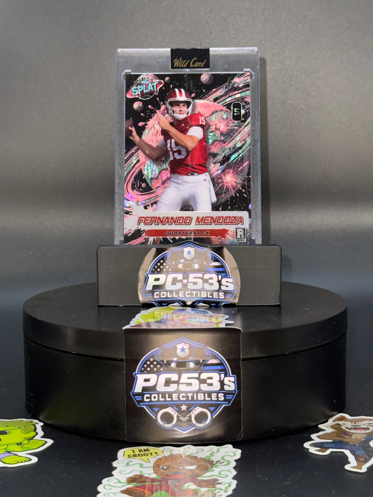 Wild Card 2026 Football Galactic Splat Island Holo Fernando Mendoza 1/1