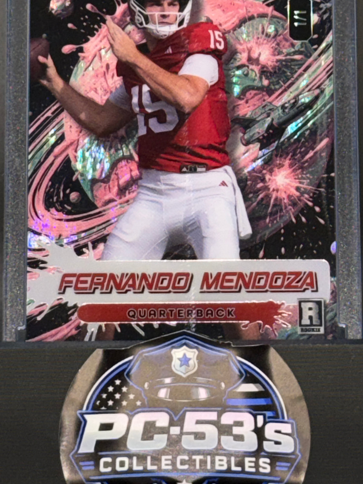 Wild Card 2026 Football Galactic Splat Island Holo Fernando Mendoza 1/1