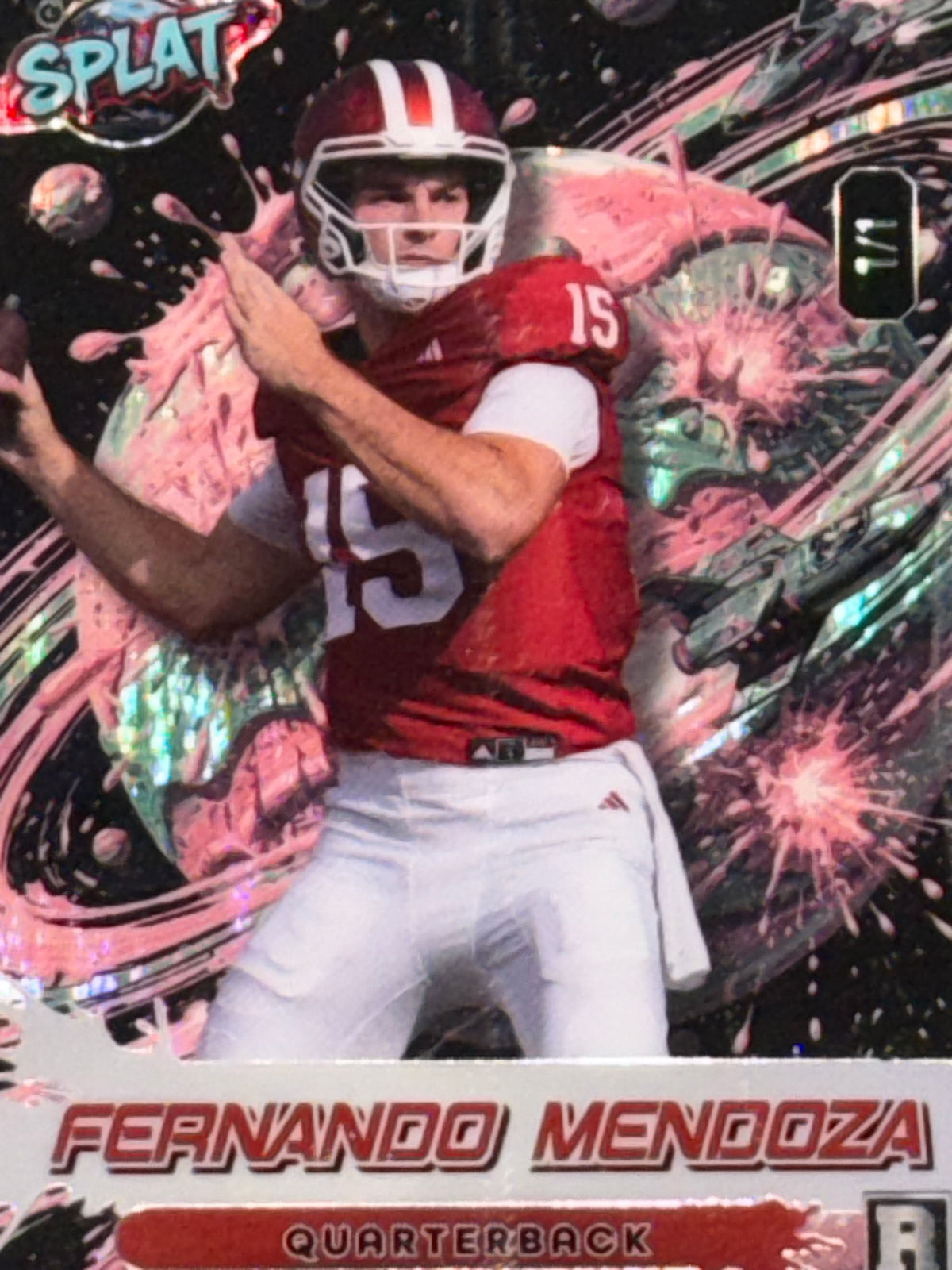 Wild Card 2026 Football Galactic Splat Island Holo Fernando Mendoza 1/1
