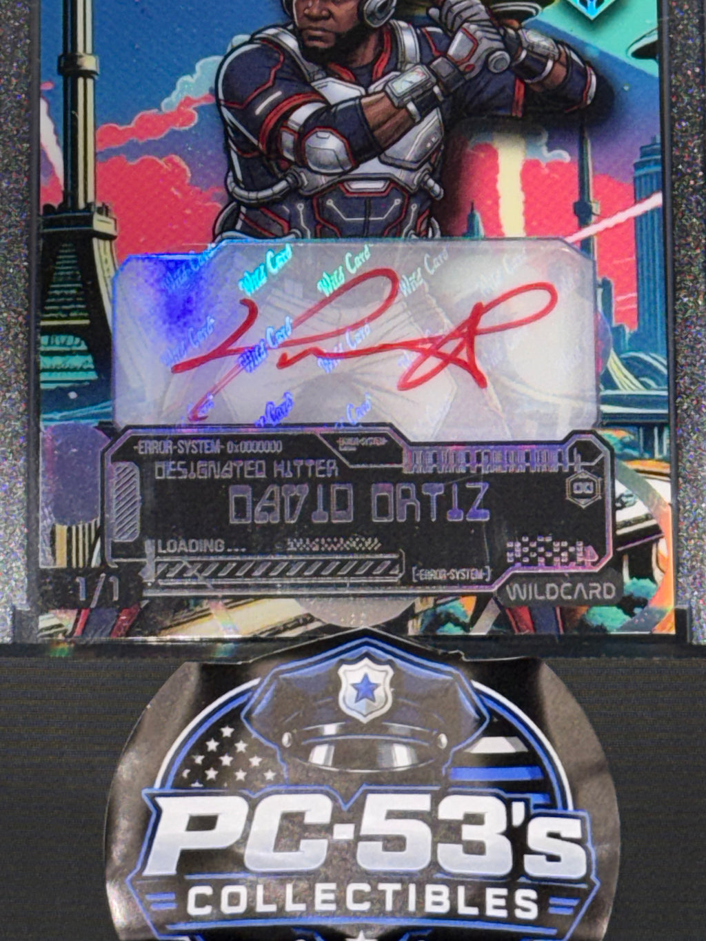 Wild Card 2026 Baseball Atompunk Rainbow City True 1/1 David Ortiz Auto(Red Ink)