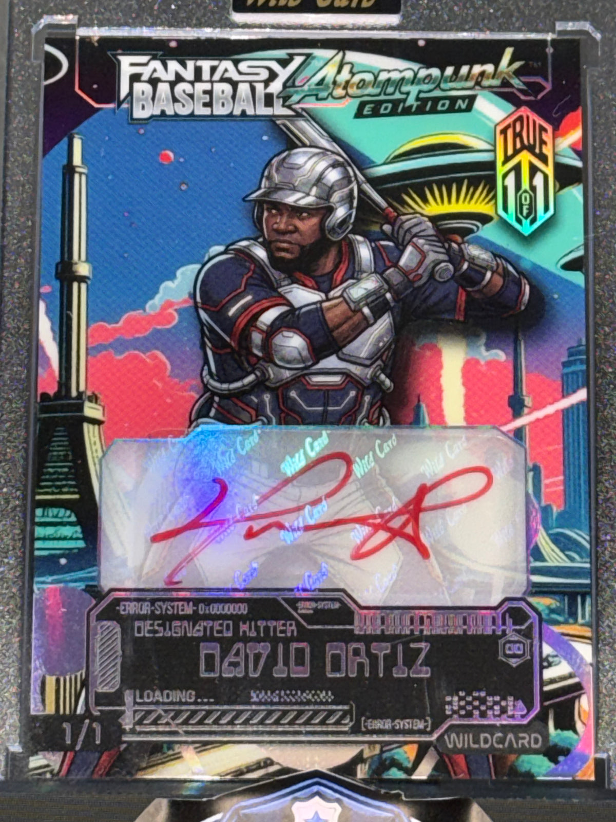 Wild Card 2026 Baseball Atompunk Rainbow City True 1/1 David Ortiz Auto(Red Ink)