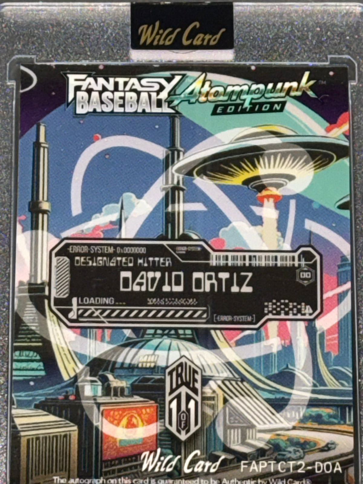 Wild Card 2026 Baseball Atompunk Rainbow City True 1/1 David Ortiz Auto(Red Ink)