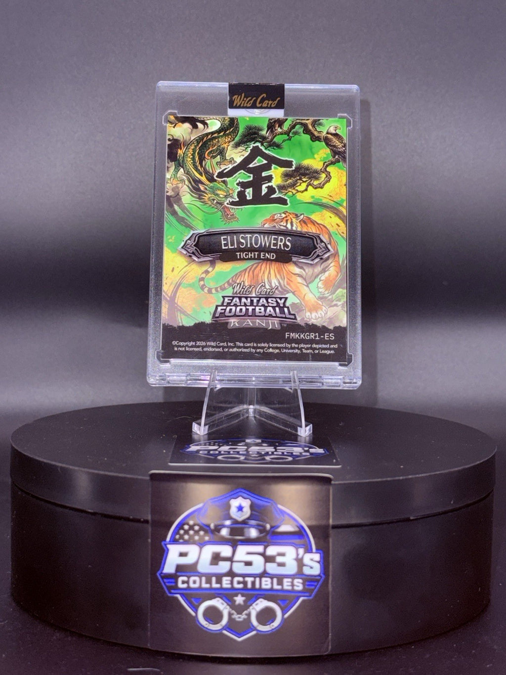 *Rare* Wild Card 2026 Fantasy Football Kanji GOLD KIN Green True 1/1 Eli Stowers