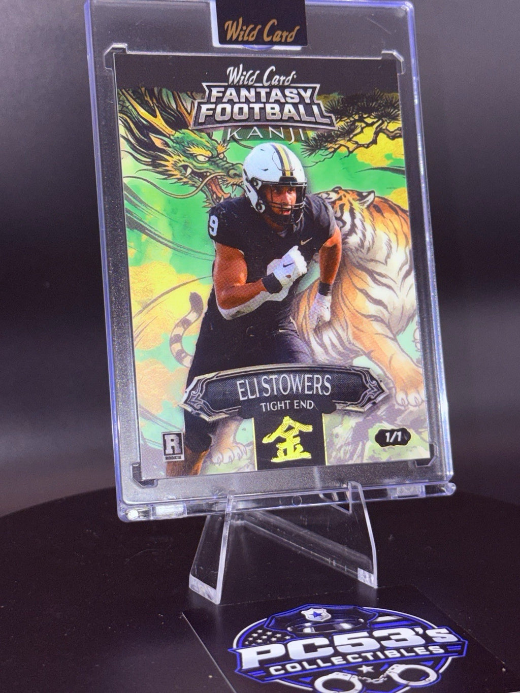*Rare* Wild Card 2026 Fantasy Football Kanji GOLD KIN Green True 1/1 Eli Stowers