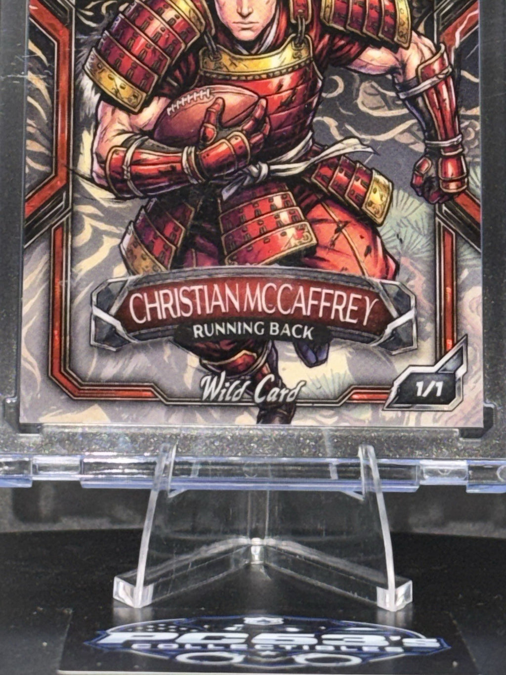 WildCard 2026 Football Manga Chase Gold Cir KIN BLK True 1/1 Christian McCaffrey