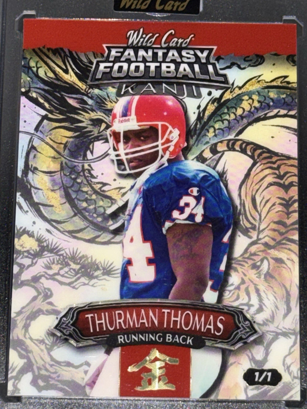 *Rare* WC 2026 FantasyFootball Kanji GOLD CIRCLES KIN Rainbow Thurman Thomas 1/1