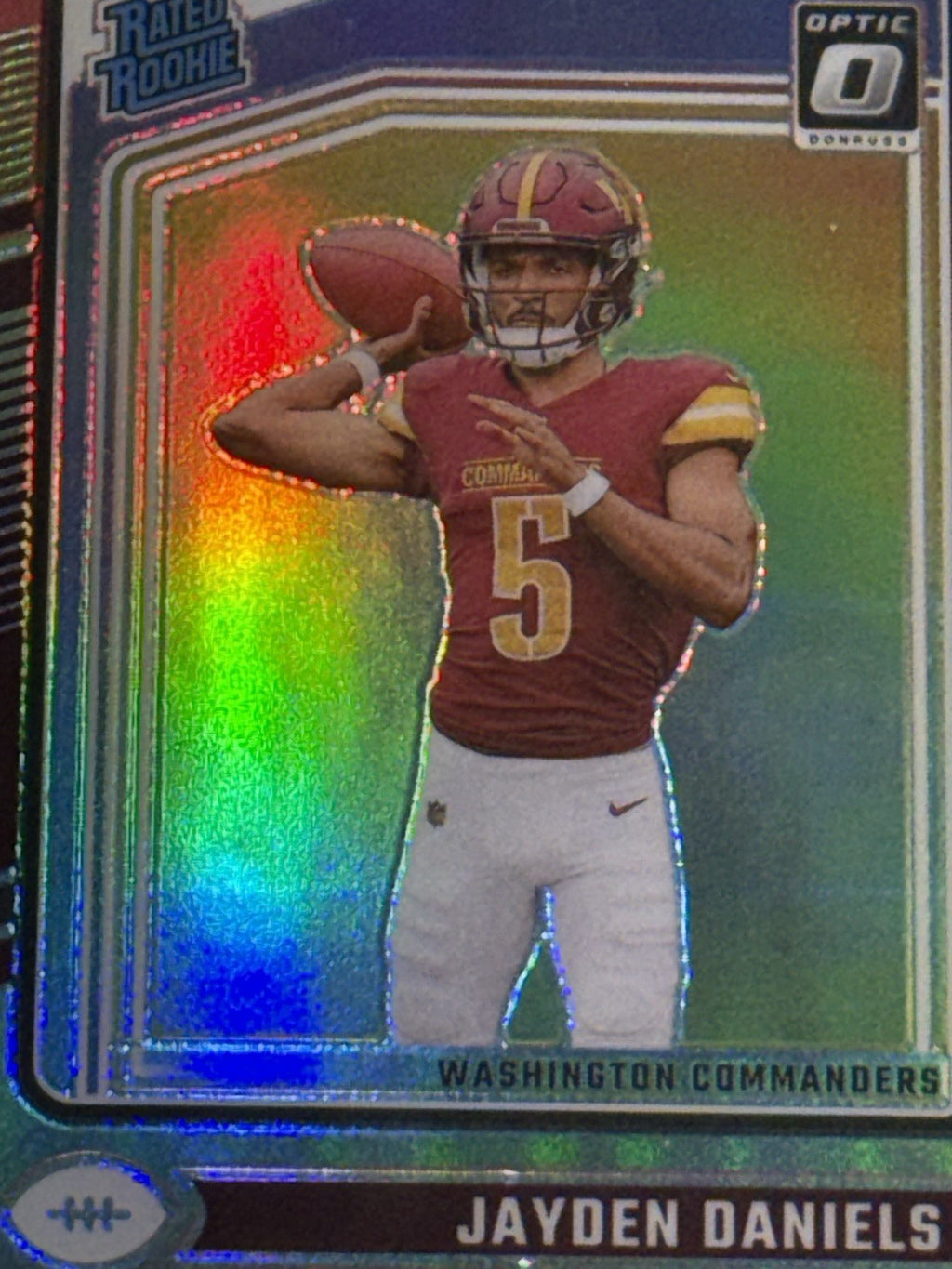 Panini 2024 Donruss Optic Rated Rookie Holo Prizm Jayden Daniels