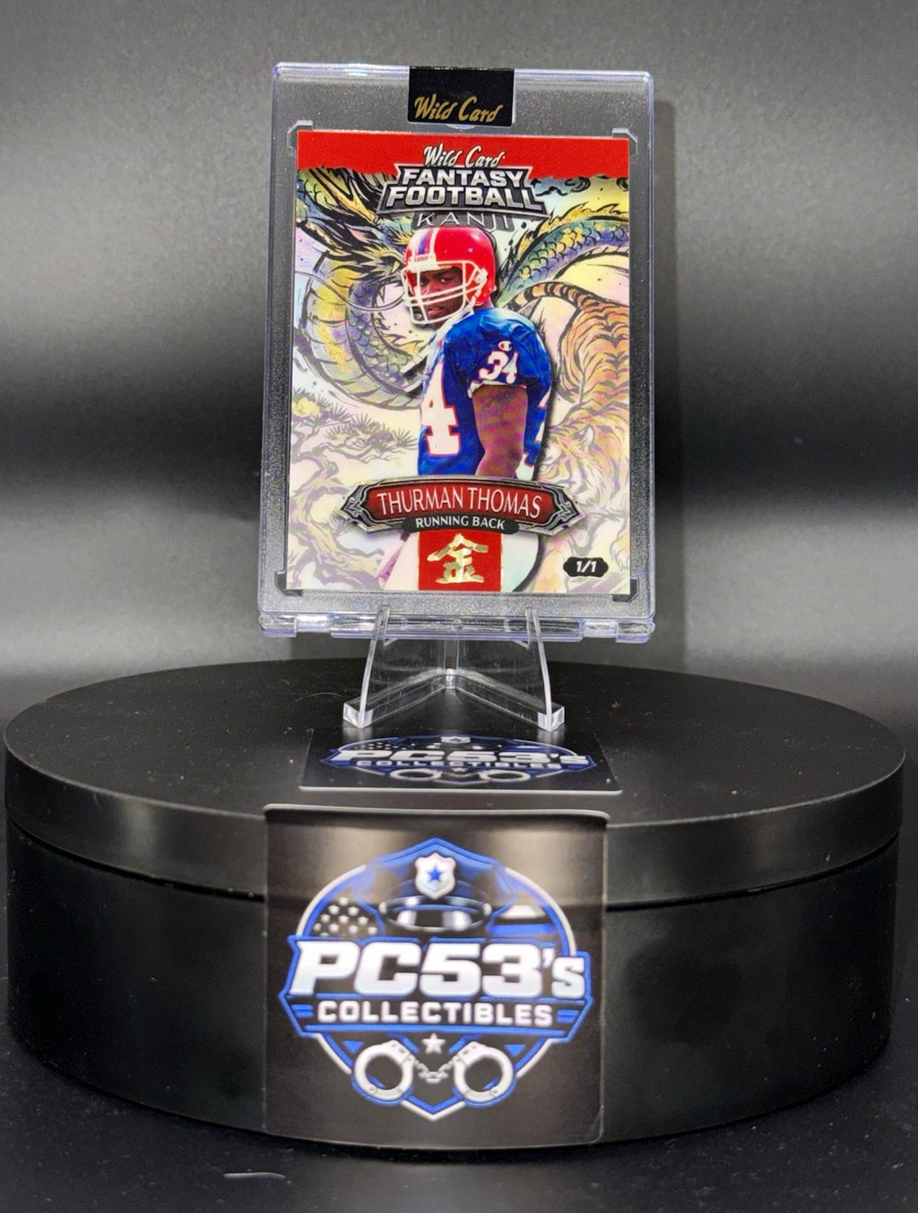 *Rare* WC 2026 FantasyFootball Kanji GOLD CIRCLES KIN Rainbow Thurman Thomas 1/1