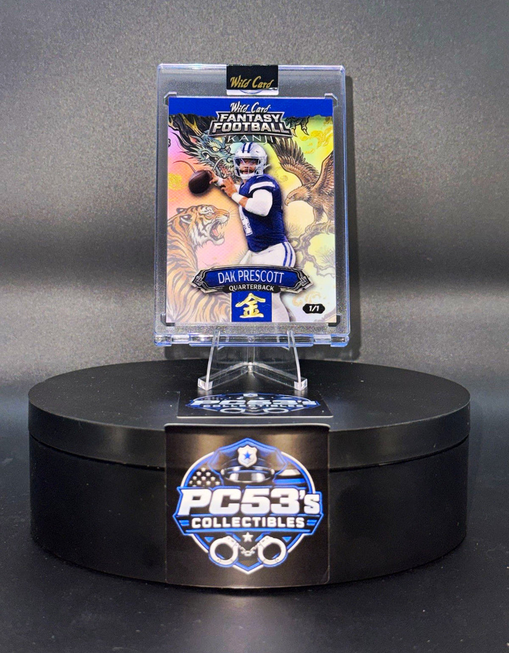 *Rare*WildCard 2026 FantasyFootball Kanji Gold Kin Rainbow True 1/1 Dak Prescott