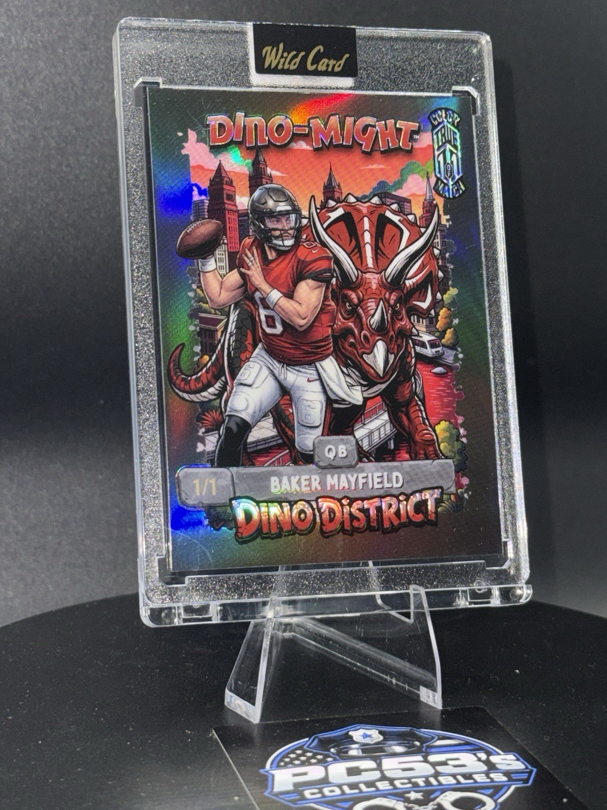 WildCard 2026 Dino-District/Dino-Might Color Match/True 1 of 1 Baker Mayfield