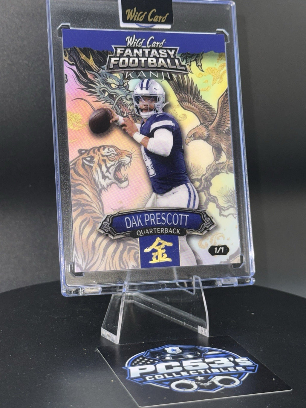 *Rare*WildCard 2026 FantasyFootball Kanji Gold Kin Rainbow True 1/1 Dak Prescott